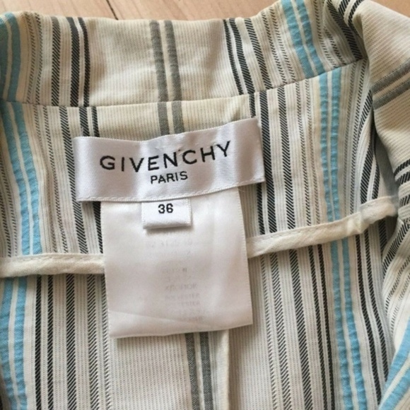 GIVENCHY Striped Nautical Sz 38 US XSmall Blazer - Picture 4 of 8
